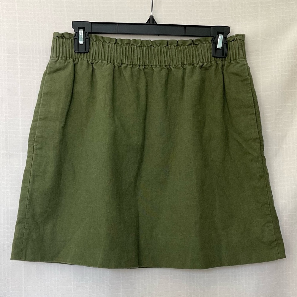J. Crew Forest Green Mini Skirt